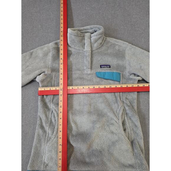 Patagonia Jacket Womens M Gray Blue Polartec Re-Tool Snap T Fleece Pullover - Picture 2 of 8